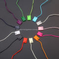 Colorful small locking string tags for apparel